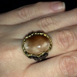 Серебряное кольцо с рутиловым кварцем