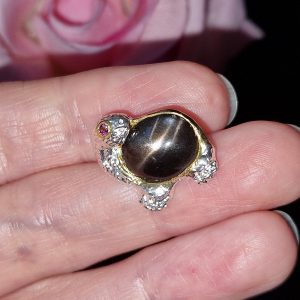 Подвес серебро натуральный солнечный камень кошачий глаз