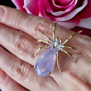 Подвес серебро натуральный лавандовый кварц