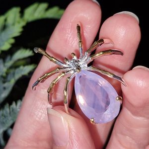 Подвес серебро натуральный лавандовый кварц