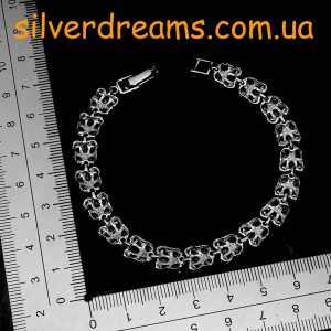 Браслет серебро натуральный танзанит