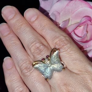 Кольцо серебро природный лабрадор