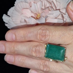 Перстень серебро натуральный берилл