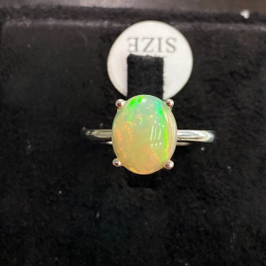 Кольцо серебро натуральный эфиопский опал