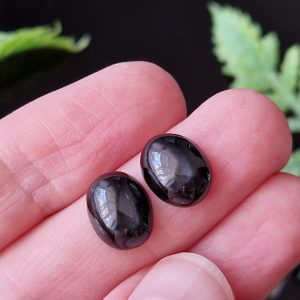 Природный звёздчатый диопсид 11х9 мм