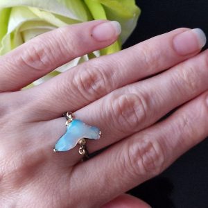 Кольцо серебро природный эфиопский опал