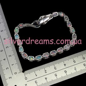 Браслет серебро натуральный эфиопский опал
