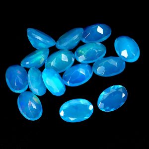 Природный голубой опал 6х4 мм