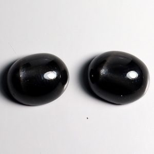 Пара натуральных звёздчатых диопсидов 11х9 мм