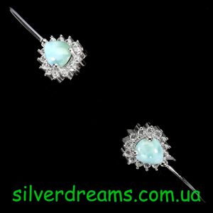 Браслет серебро натуральный ларимар