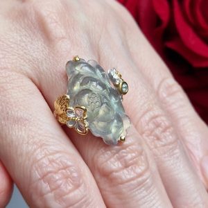 Перстень серебро натуральный лабрадорит