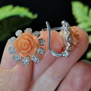 Серьги серебро полимерная глина