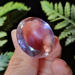 Природный аметрин овал 27х23 мм + сертификат