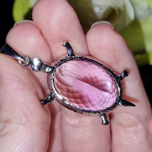 Кулон серебро природный аметист