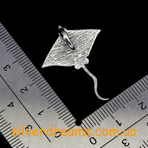 Подвес серебро натуральный морской перламутр (халиотис)