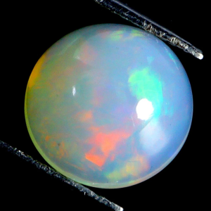 Alternative view of Природный радужный опал AAA Floral Flash Play Of Color 6,94 карата (14 мм)