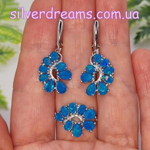 Набор серебро природный