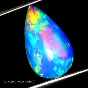 Природный эфиопский опал капля 15х9 мм